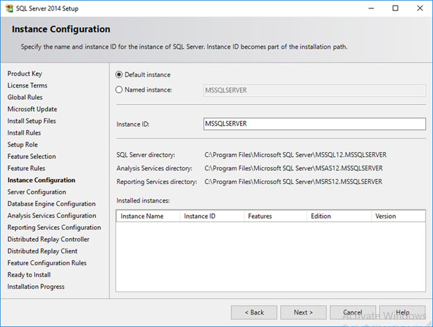 نصب SQL Server