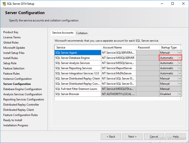 نصب SQL Server
