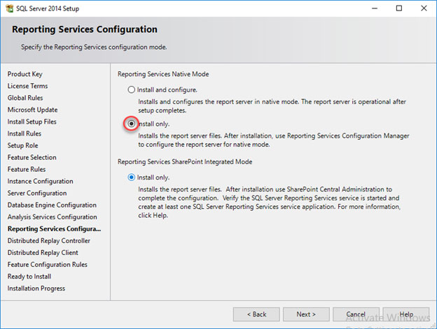 نصب SQL Server
