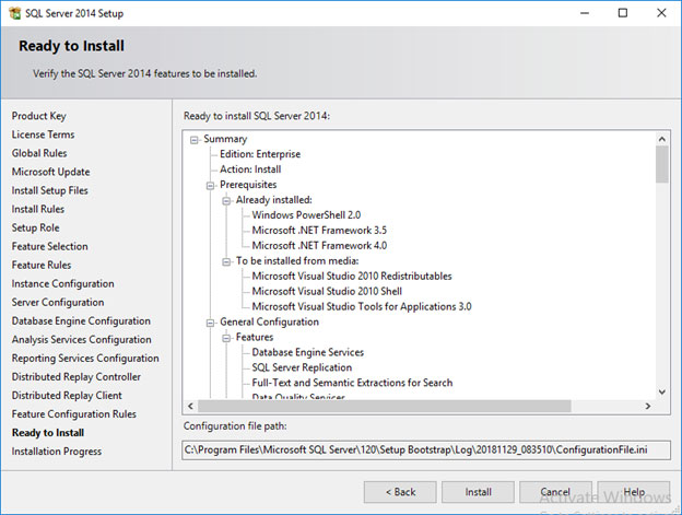 نصب SQL Server