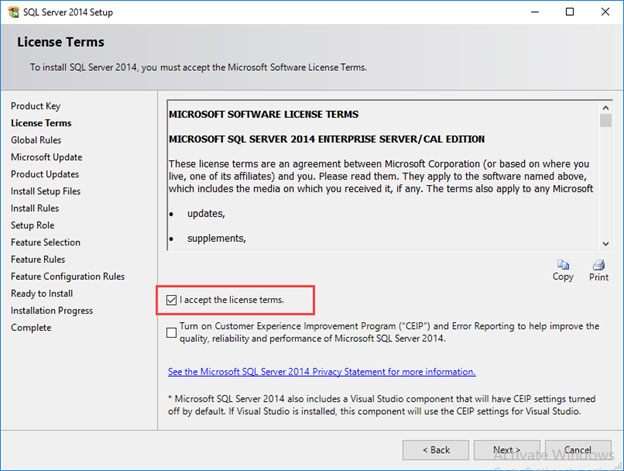 نصب SQL Server