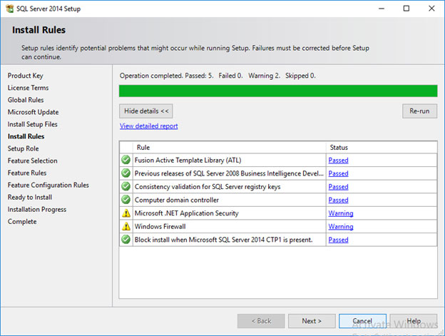 نصب SQL Server