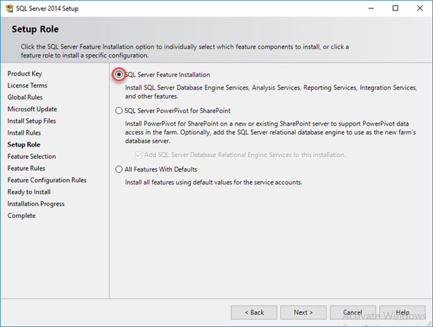 نصب SQL Server