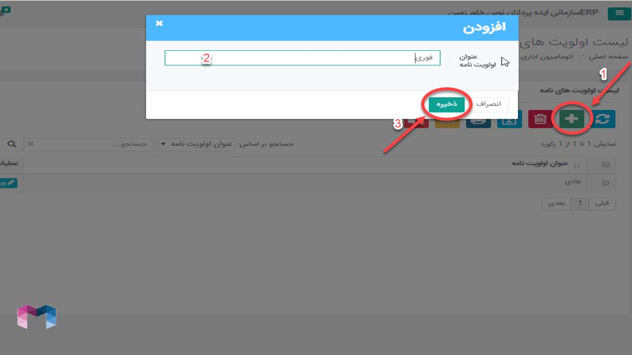 اولویت نامه در اتوماسیون اداری